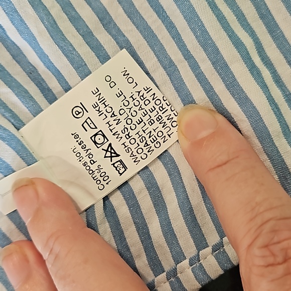 Blue & White Striped 2 Piece Outfit NWOT - Picture 8 of 9